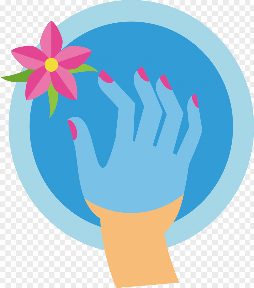 Put The Hand In Water Illustration PNG