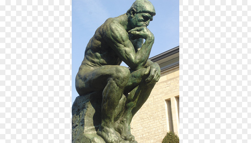 Thinking Man Statue The Thinker Musée Rodin Modern Sculpture PNG