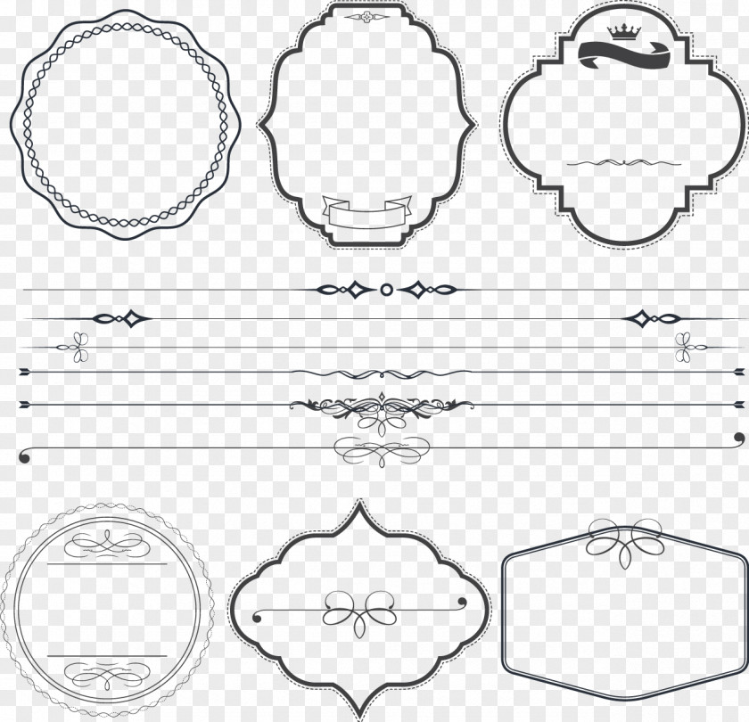 Vector Dividing Line PNG