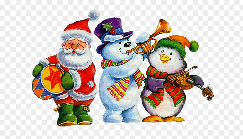 Cartoon Santa Claus And Snowman Pxe8re Noxebl Christmas Tree Party PNG