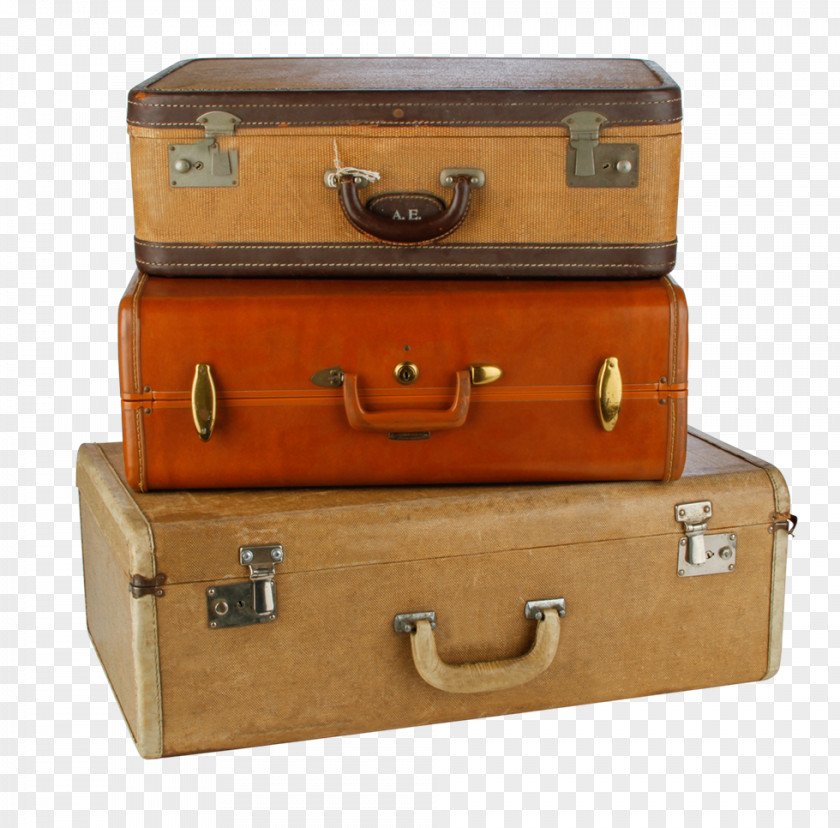 Leather Suitcase Trunk Drawer PNG