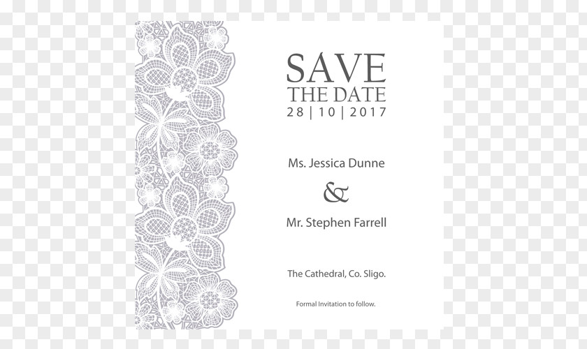 Wedding Invitation Save The Date RSVP White PNG