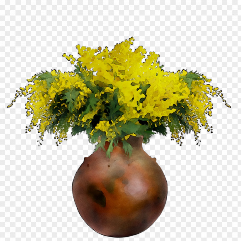Cut Flowers Yellow Mimosa PNG
