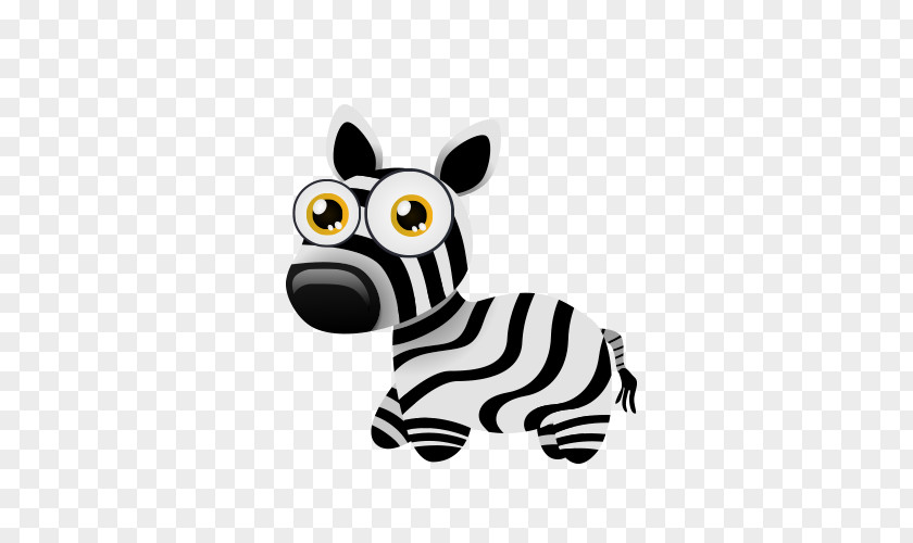 Cute Cartoon Little Zebra Lion PNG