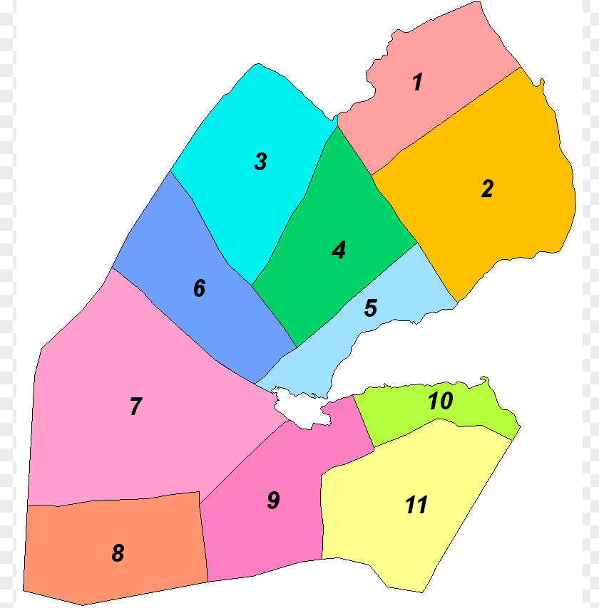 Districts Of Djibouti Dikhil Region Map Subdivisions PNG