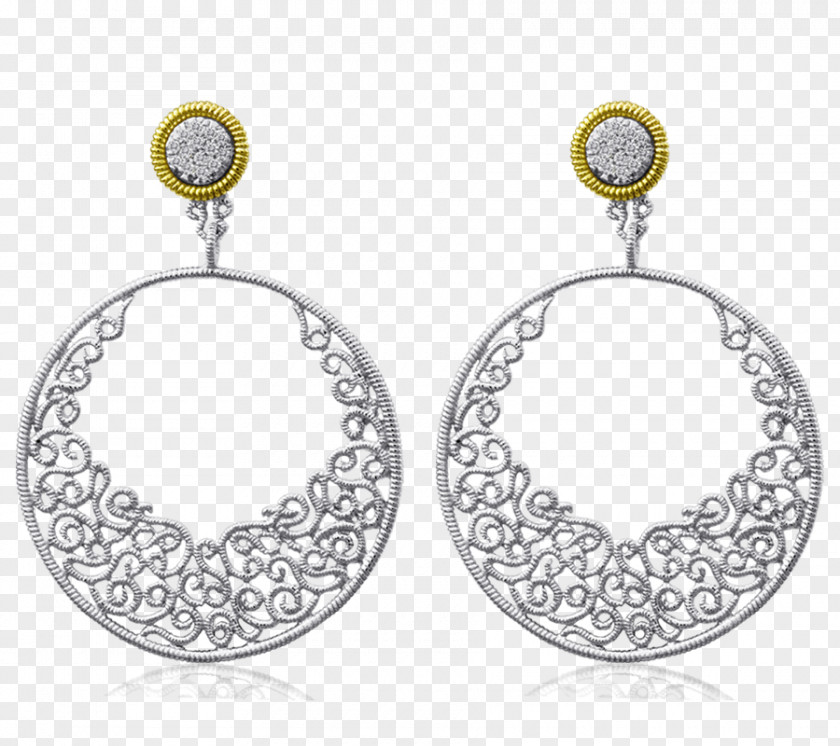 Filigree Earring Silver Product Design Body Jewellery PNG