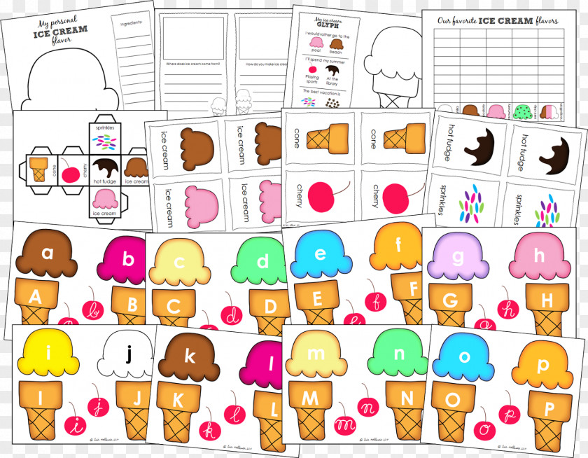 Ice Cream Pattern In Different Colours Background Human Behavior Line Clip Art PNG