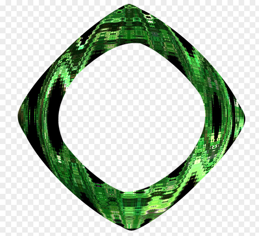 Trapezoidal Lens Green Emerald PNG