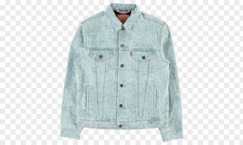 Jacket Denim Outerwear Button Sleeve PNG