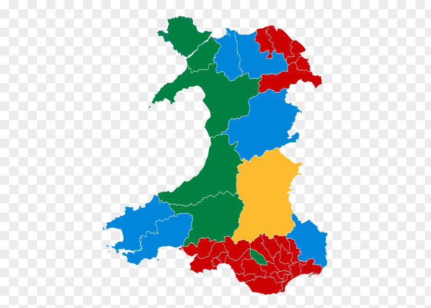 Map National Assembly For Wales Election, 2016 Welsh Local Elections, 2017 PNG