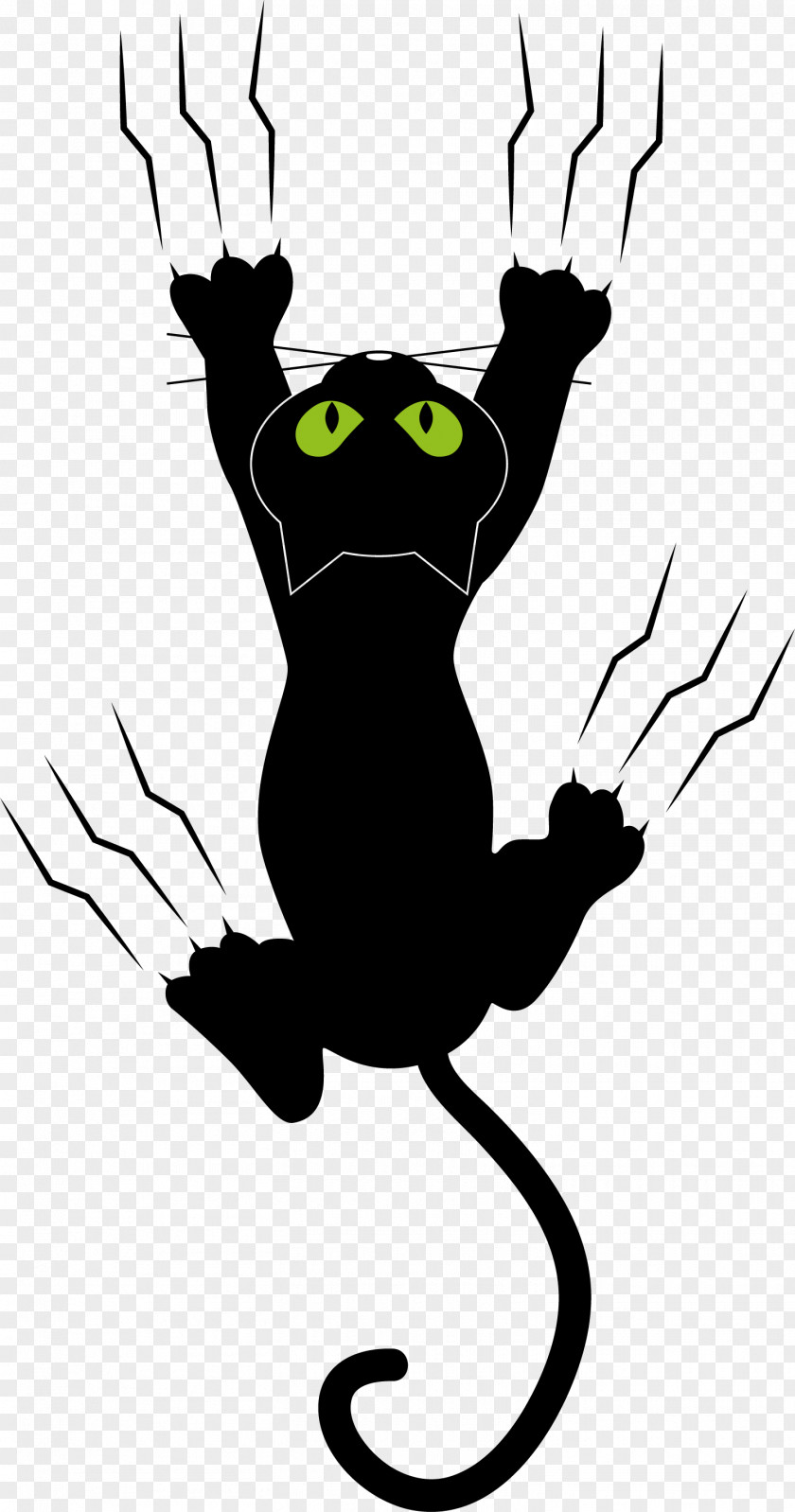 The Black Cat's Claw Marks Cat Kitten Dog Paw PNG
