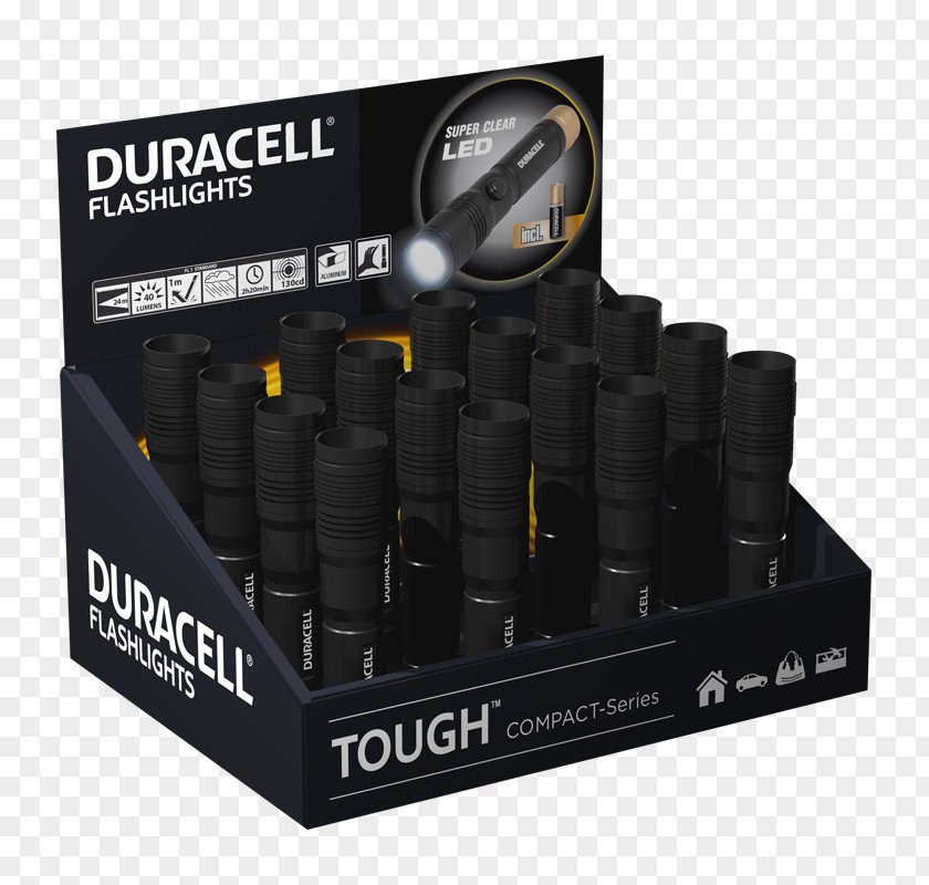 Duracell Flashlights Flashlight Electric Battery Light-emitting Diode CMP-9-D16 PNG