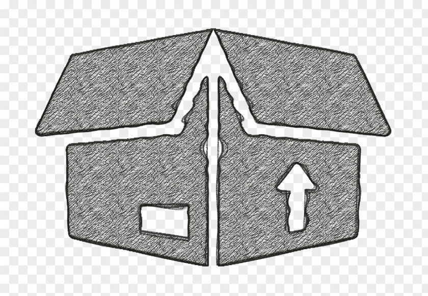 Metal Cottage Package For Delivery Icon Box Commerce PNG