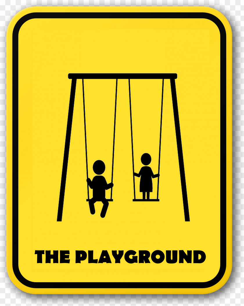 Playground Traffic Sign Pictogram Swing PNG