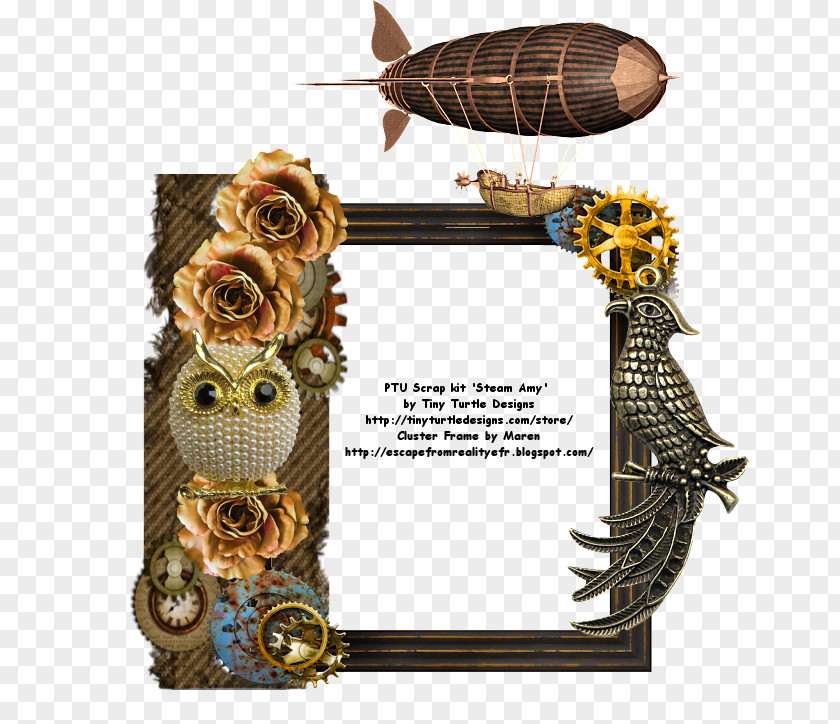 Steampunk Border Picture Frames Reality Dream Mardi Gras PNG