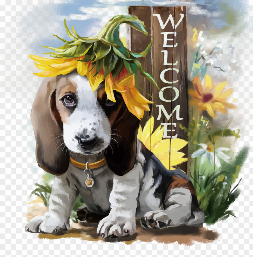 Vector Puppy Sewing Painting Idea EBay PNG