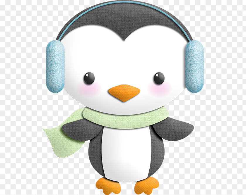 Penguin Earmuffs Clip Art PNG