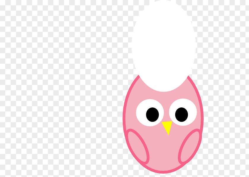 Pink Owl Bird Color Clip Art PNG