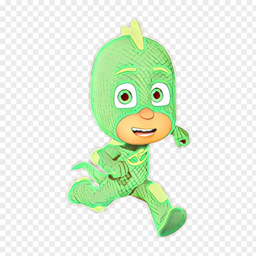 Plush Animation Green Cartoon Toy Stuffed Fictional Character PNG