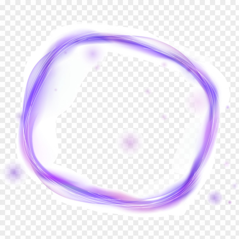 Purple Round Frame Effects Special PNG