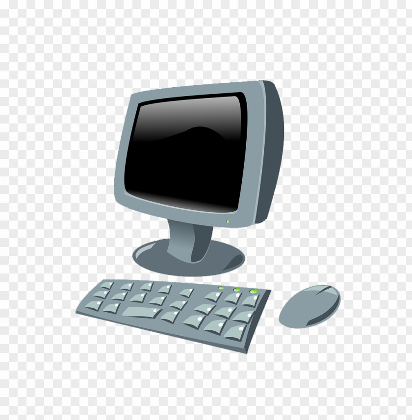 Hand-painted Computer Mouse Keyboard Desktop Clip Art PNG