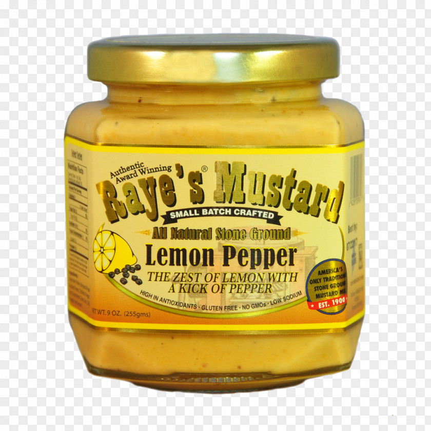 Lemon Pepper Mustard Winter Garden Flavor Ounce PNG