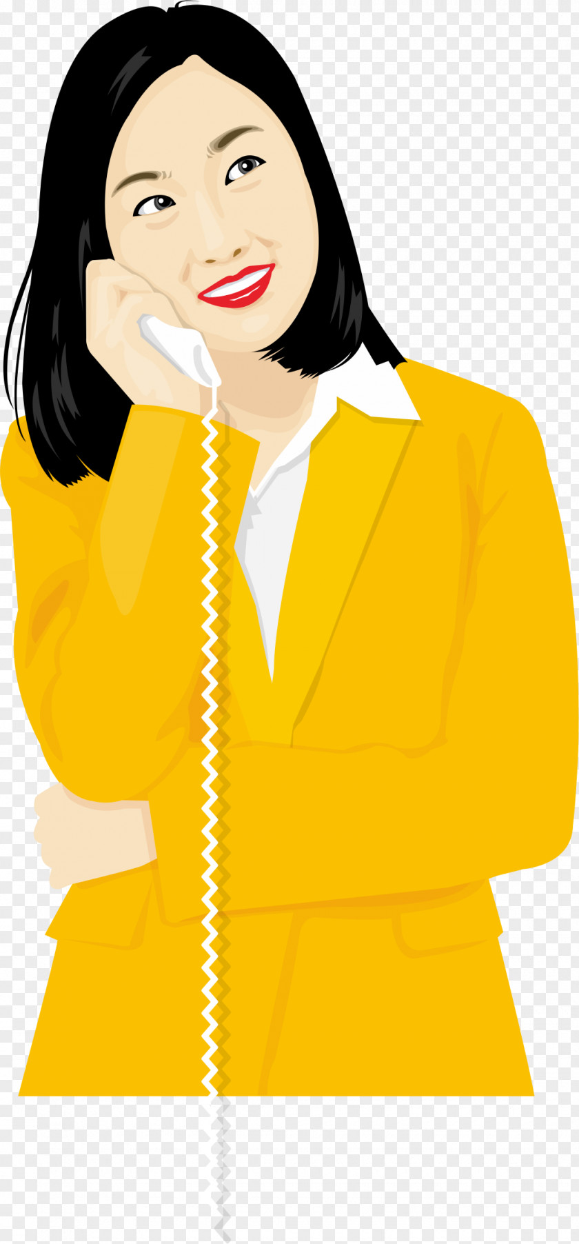 Woman Telephone Girl Illustration PNG Illustration, Call the girl clipart PNG