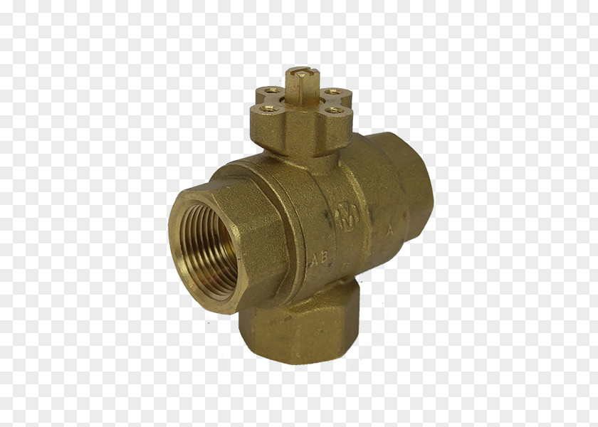 Brass Ball Valve Butterfly Four-way PNG