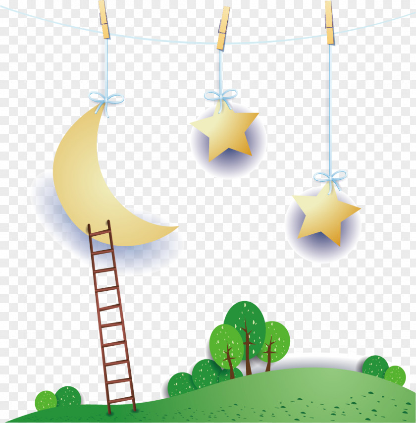 Element Moon Stars Ornaments Poster Star PNG