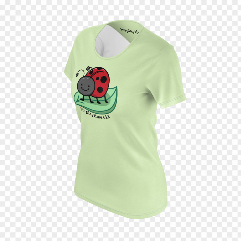 Green Lamp T-shirt Sleeve Neck PNG