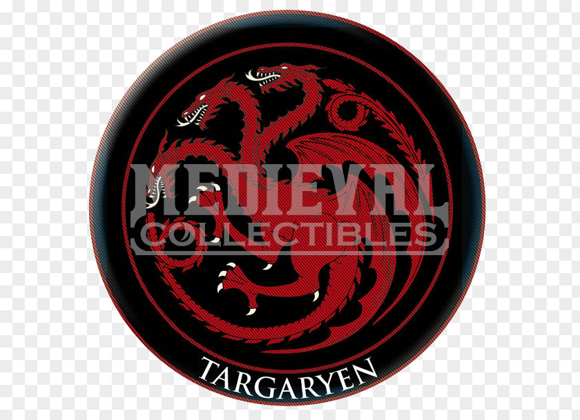 Heir To The Thrones Birthday House Targaryen Logo Embroidered Patch Book Font PNG
