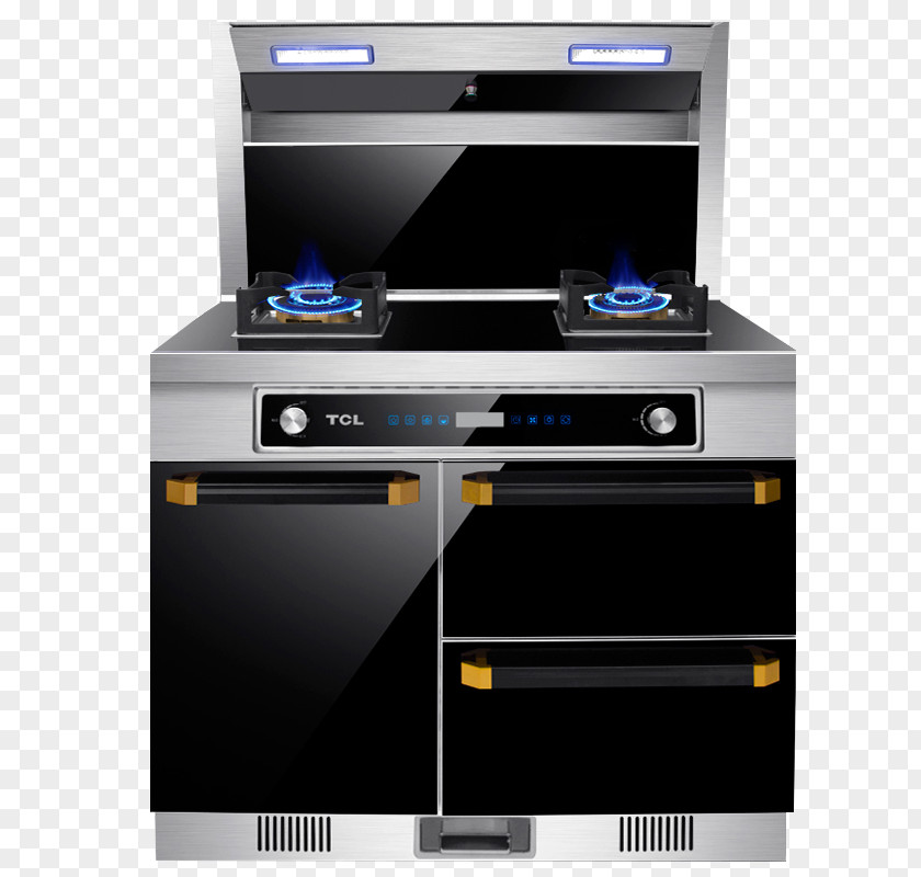 Integrated Kitchen Green Machine Stove Oven PNG