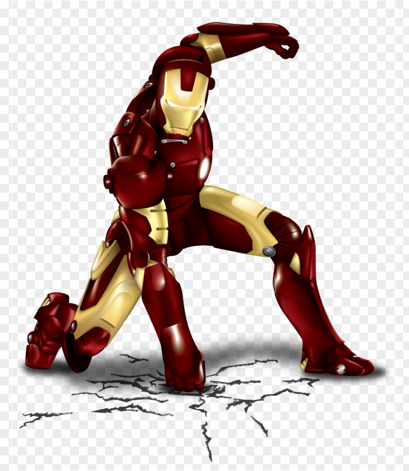 Iron Man Art Wall Decal Superhero Poster PNG