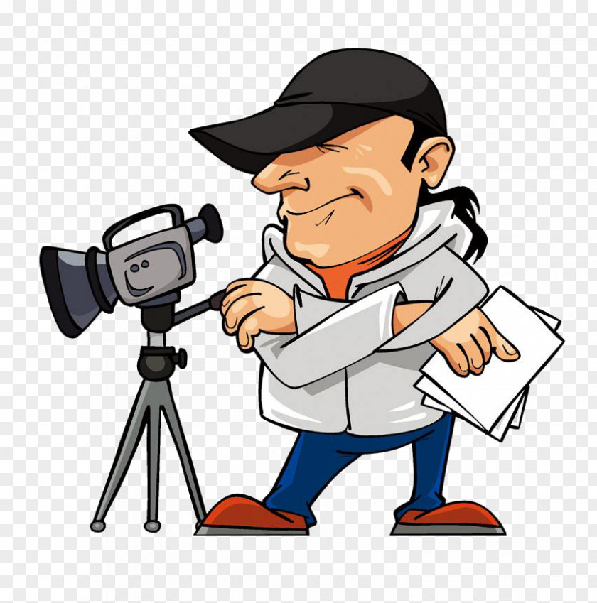 Photographer Cartoon Characters Photographic Film Camera Operator PNG