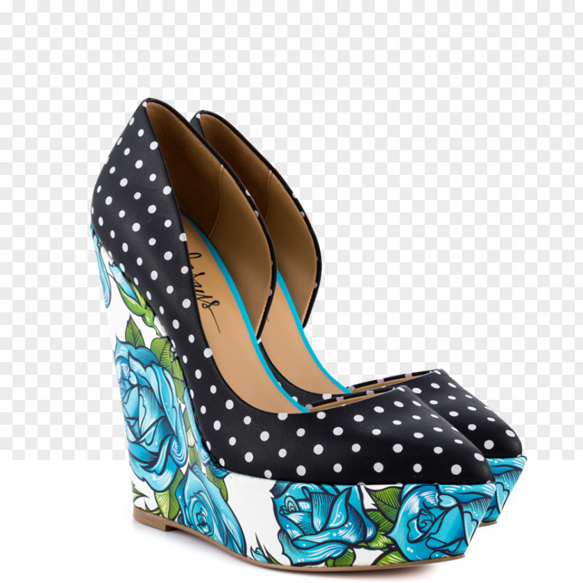 Polka Dot Block Heel Shoes For Women Sandal Shoe Product Bonafide Black PNG