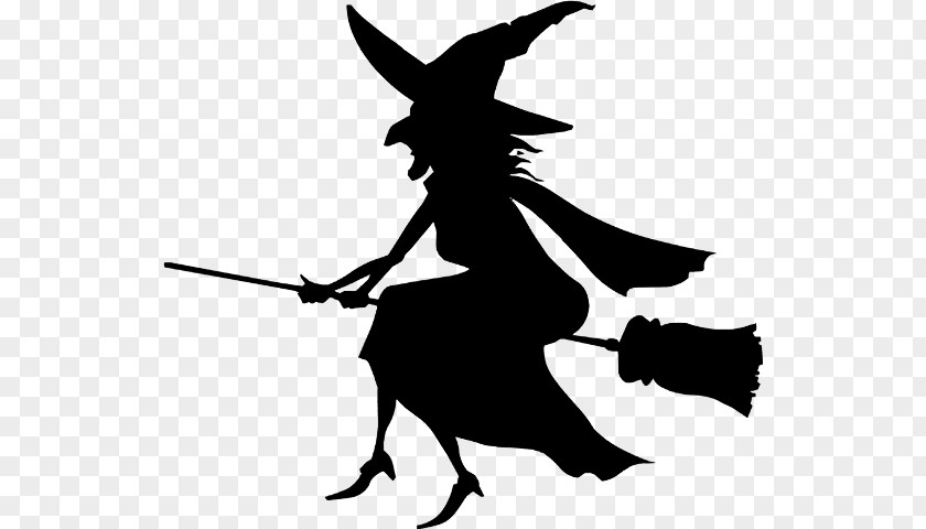 Silhouette Clip Art Witchcraft Black And White Halloween Witches Image PNG
