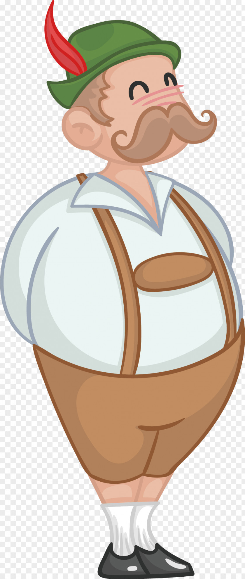 Vector Hand-painted Cute Beard Uncle Munich Oktoberfest Beer Euclidean PNG