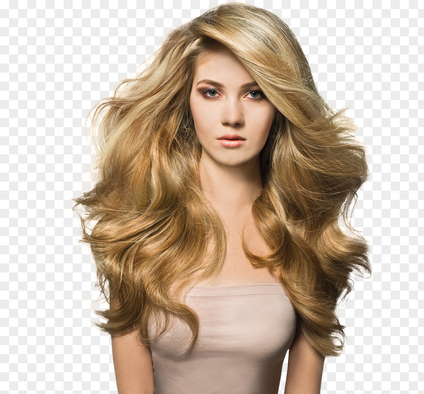 Hair Coloring Blond Step Cutting Layered PNG