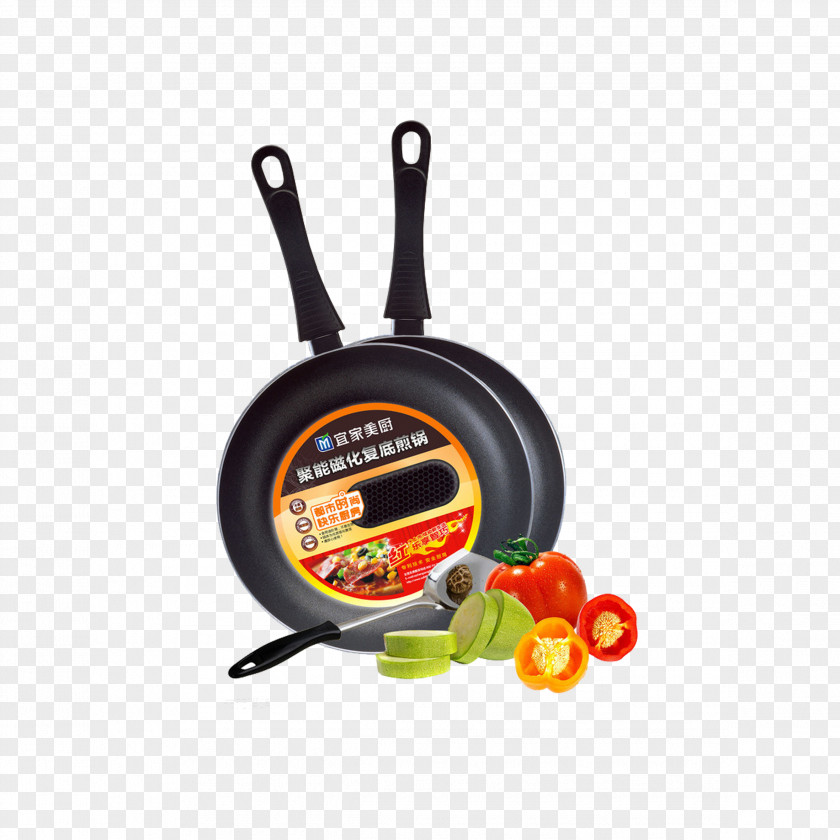 Pans And Vegetables Frying Pan Cookware Bakeware Wok Packaging Labeling PNG