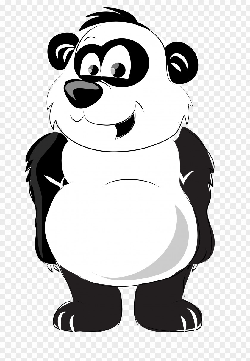 Vector Cartoon Giant Panda Material Animal Clip Art PNG