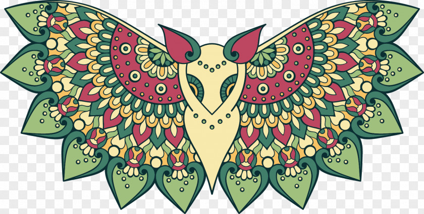 Vector Painted Totem Bat Coloring Book For Adults A Owl Illustration PNG