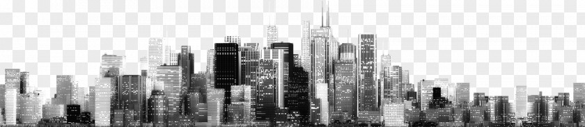 City Skyline Drawing Cityscape Charcoal PNG