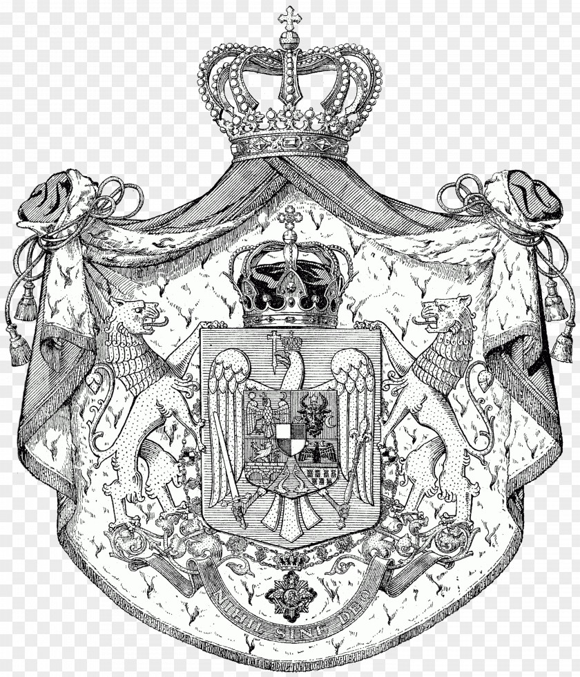 Drawing Ink Kingdom Of Romania Coat Arms Romanian Royal Family PNG
