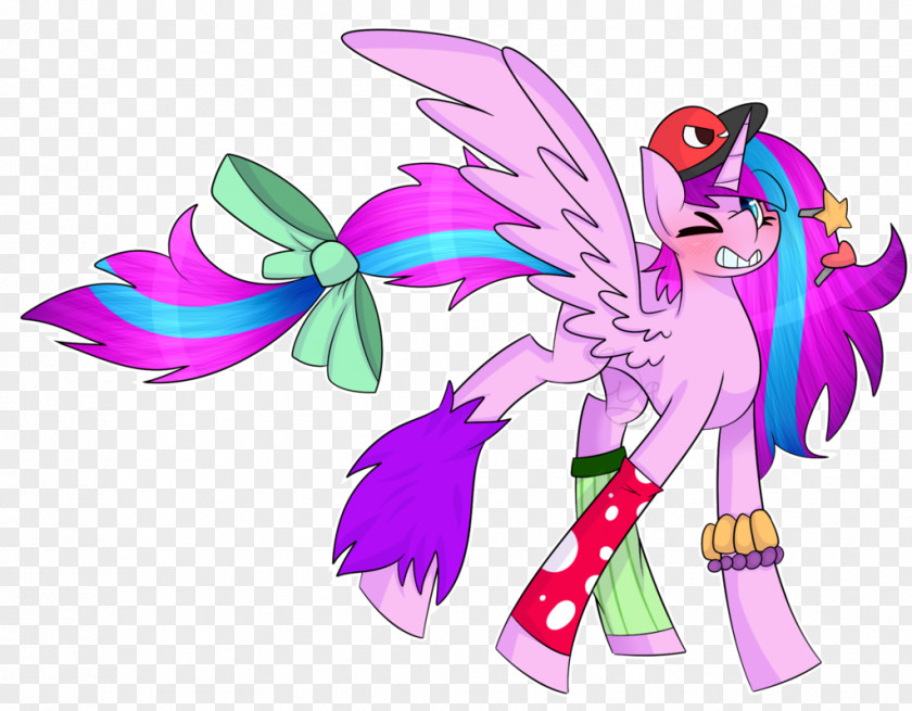 Happy B.day Horse Fairy Pink M Clip Art PNG
