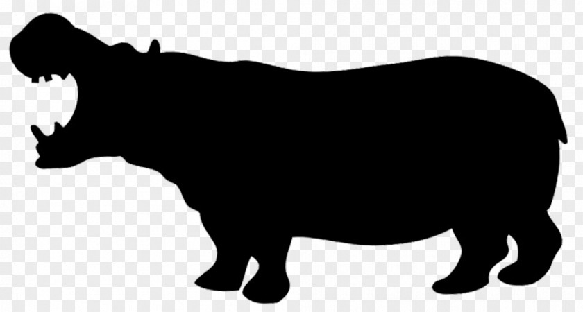 Hippo Hippopotamus Silhouette Decal Clip Art PNG