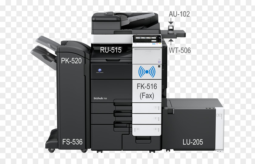 Printer Multi-function Konica Minolta Photocopier Printing PNG