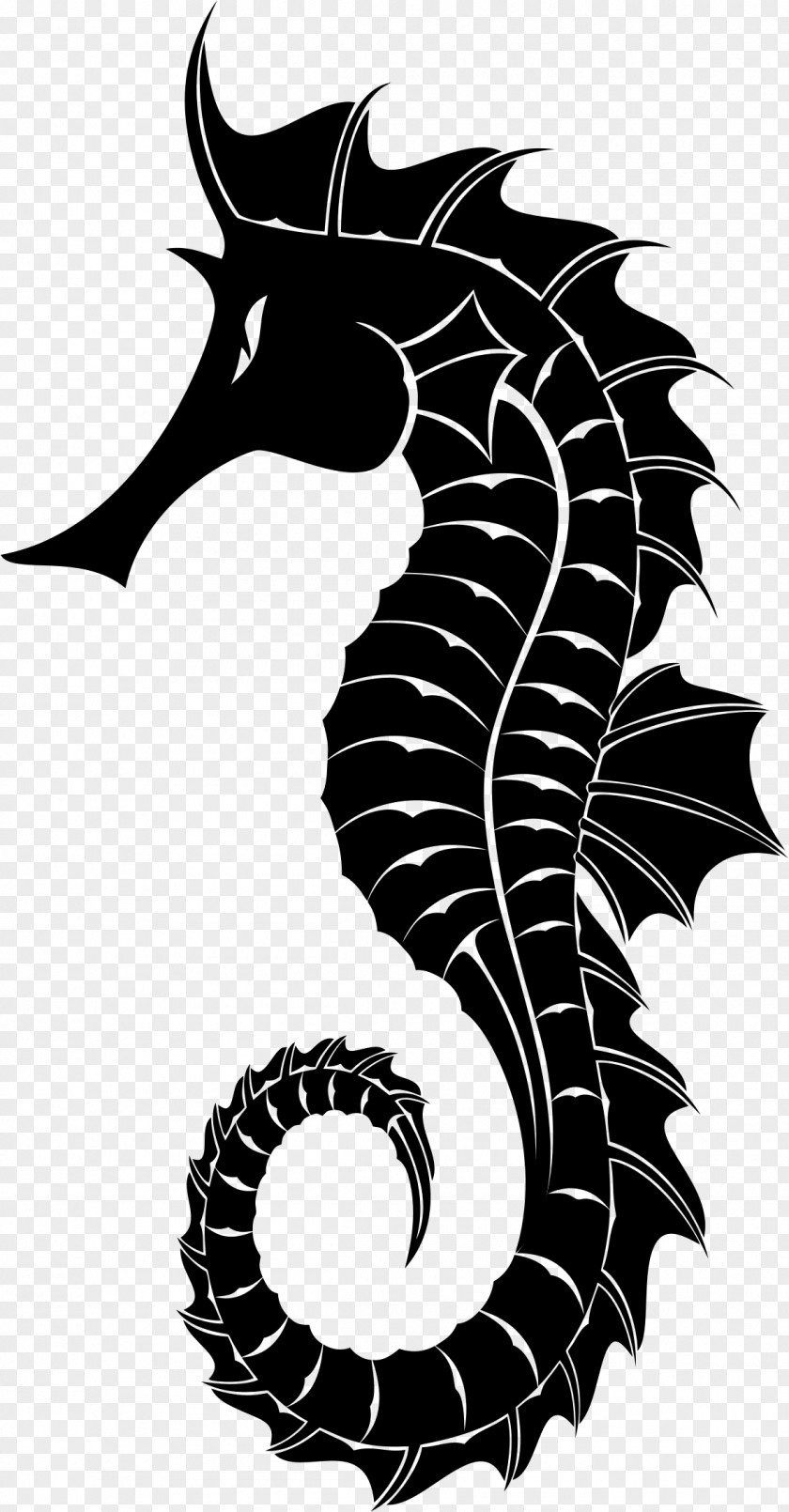 Seahorse Silhouette Great Clip Art PNG