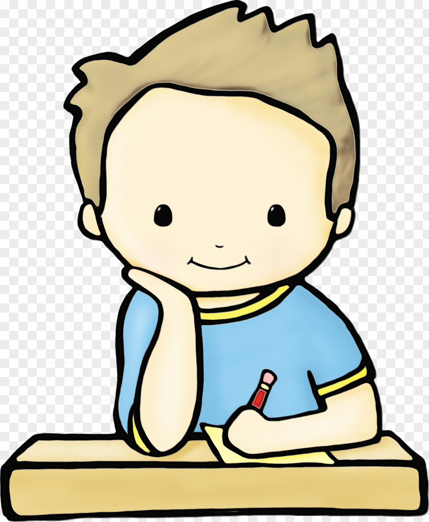 Smile Happy Child Reading Book PNG