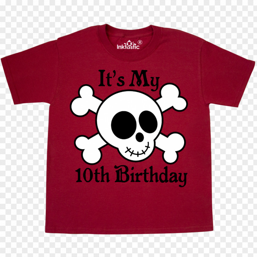 T-shirt Skull Calavera Bib Birthday PNG