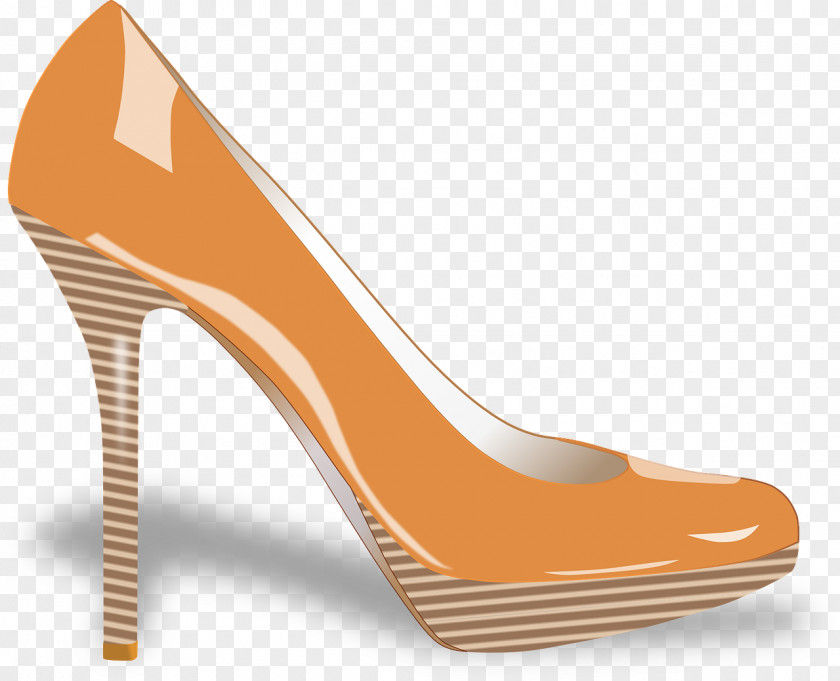 Yellow High Heels High-heeled Footwear Shoe Clothing Clip Art PNG